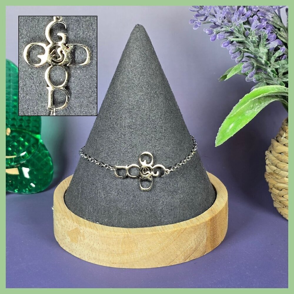 God Is‎ Good Cross Bracelet Inspirational Jewelry (NWOT)